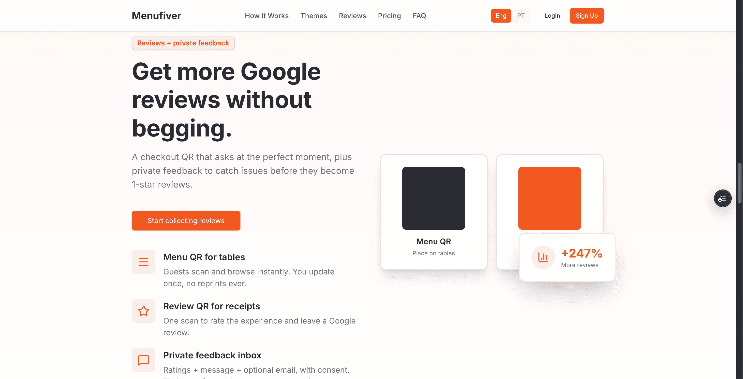 Menufiver - Solution overview